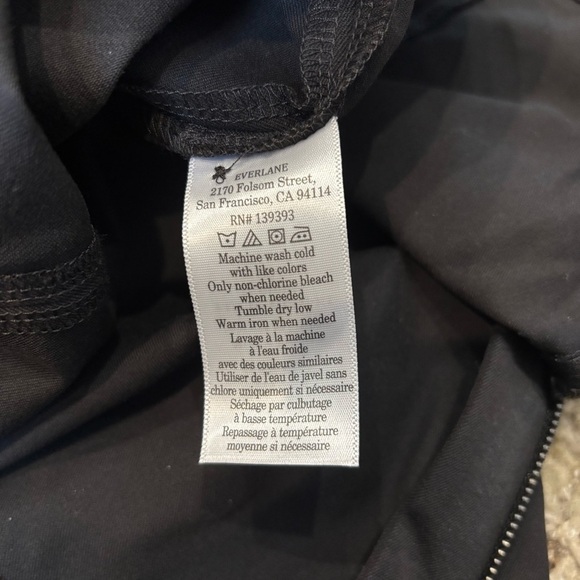 NWT Everlane Curvy Pant Side Zip Pull On Pants In Black Size 14 - Picture 12 of 13